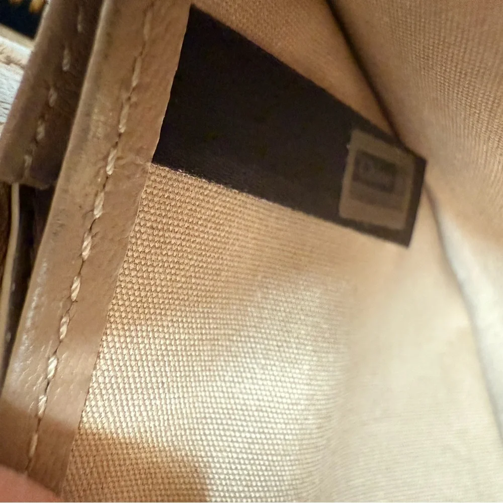 Authentic Chloé Alphabet Zip-Around Wallet with Goldtone “A” Charm